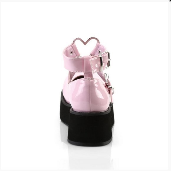 Demonia SPRITE-02 Pink Maryjane Platform Vinyl Shoe Woman’s USSize 9 - Picture 4 of 5